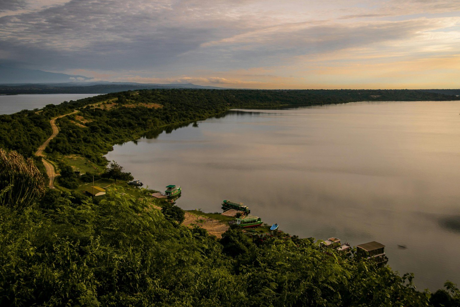 Uganda lake view